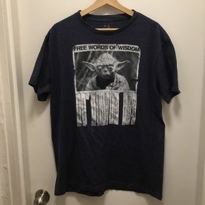 GAP Yoda tee shirt- heather blue- grey color. Size XL